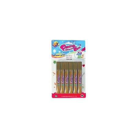Colla glitter oro 6pz AV