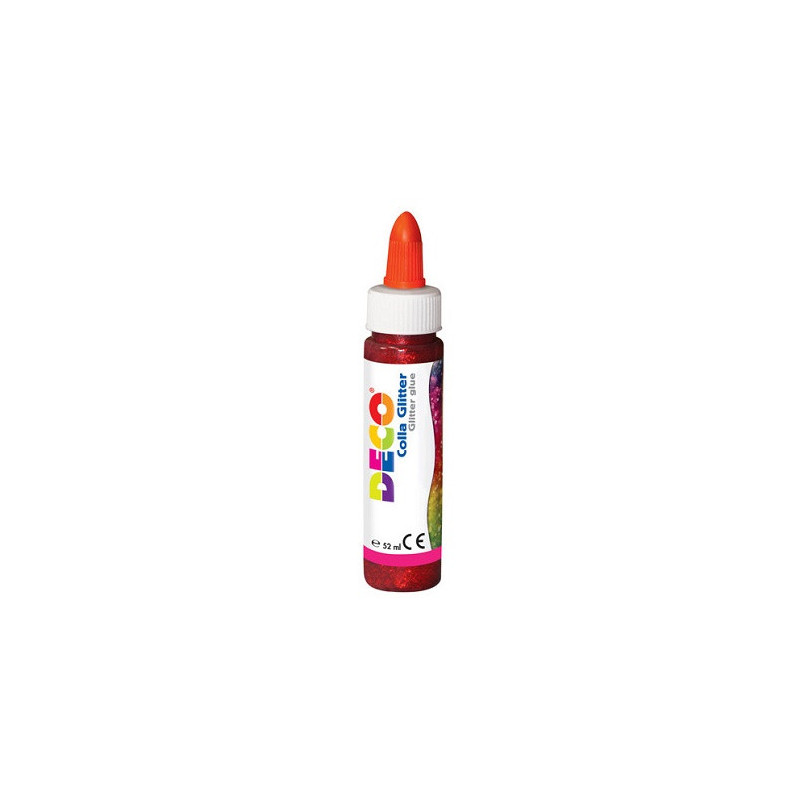colla glitter rosso 52ml DECO