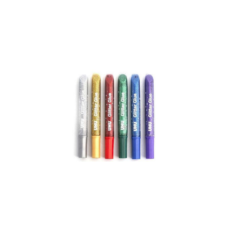 Colla glitter UHU multicolor 20ml