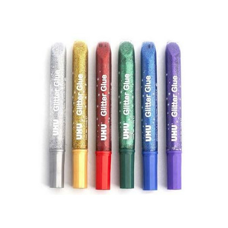 Colla glitter UHU multicolor 20ml