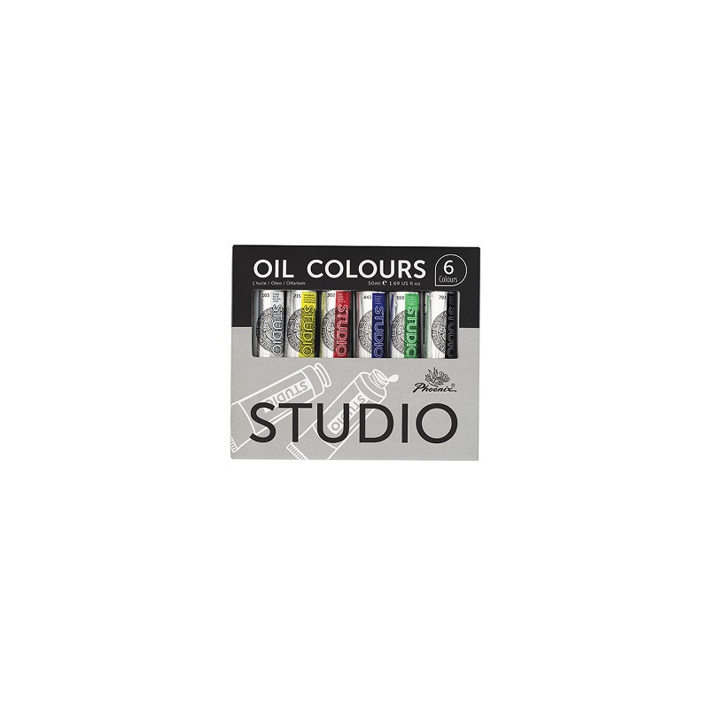 Colore ad olio Studio 50ml Set 6 Tubi