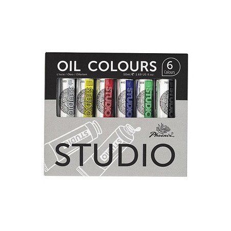 Colore ad olio Studio 50ml Set 6 Tubi