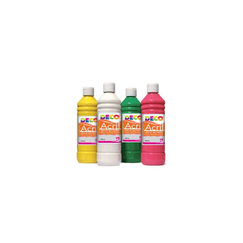 Colori a tempera acrilica 250gr nero DECO