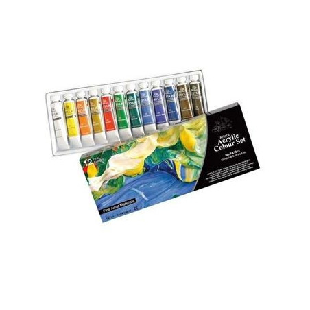 Colori a tempera acrilica ml.12 12pz