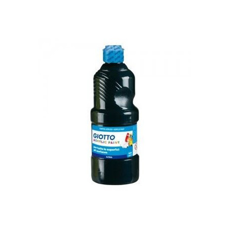 Colori a tempera acrilica nero 500gr giotto
