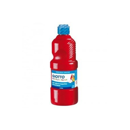 Colori a tempera acrilica rosso 250gr giotto