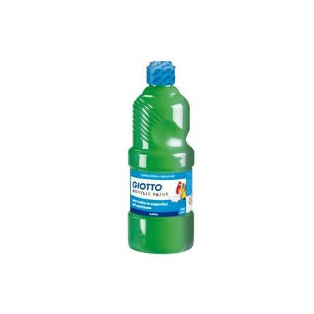Colori a tempera acrilica verde 500gr giotto