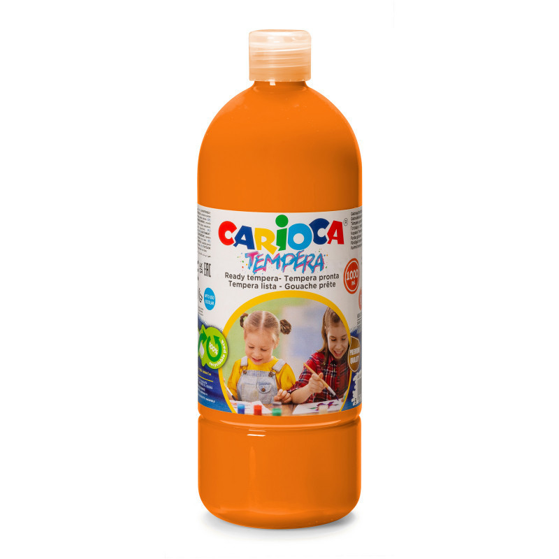 Colori a Tempera Pronta Carioca 1 lt. arancio