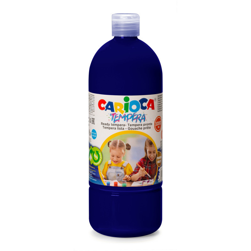Colori a Tempera Pronta Carioca 1 lt. blu scuro