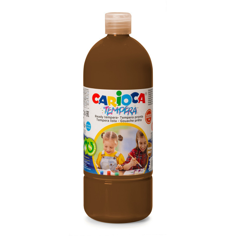 Colori a Tempera Pronta Carioca 1 lt. marrone