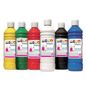Colori a Tempera Pronta CWR 250ml rosso