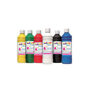 Colori a Tempera Pronta CWR 500ML ROSSO SCARLATTO