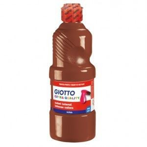 Colori a tempera pronta Giotto marrone da 500ml