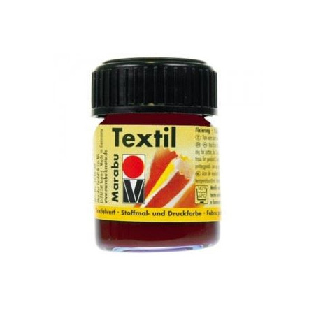 Colori Marabu per tessuto bruno scuro  da 15ml