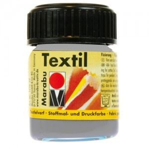 Colori Marabu per tessuto silver da 15ml