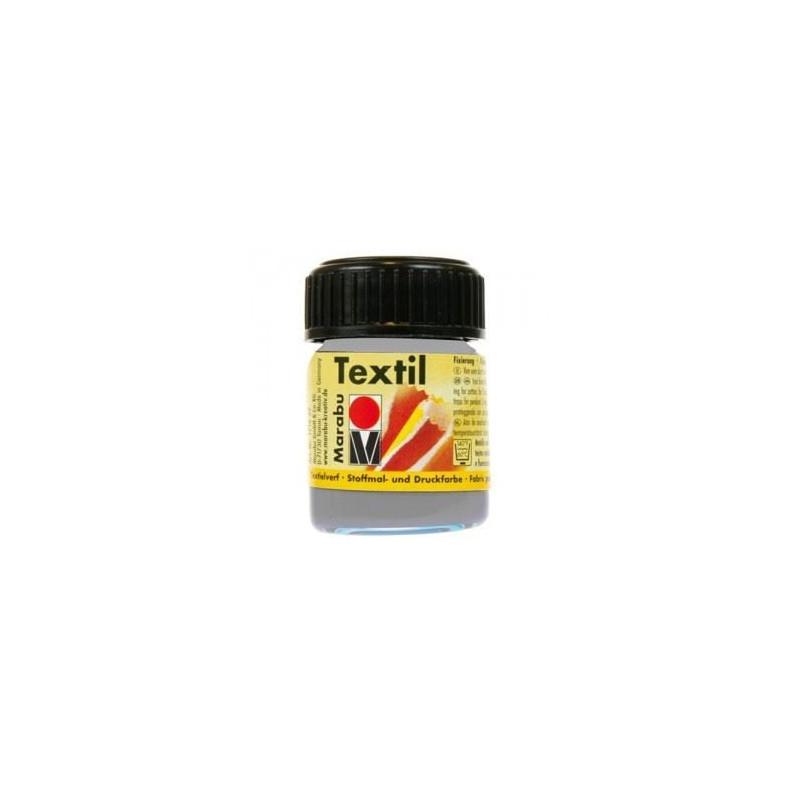 Colori Marabu per tessuto silver da 15ml