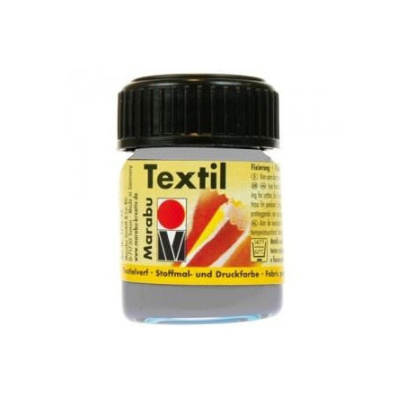Colori Marabu per tessuto silver da 15ml