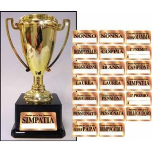 Coppa piccola vari eventi