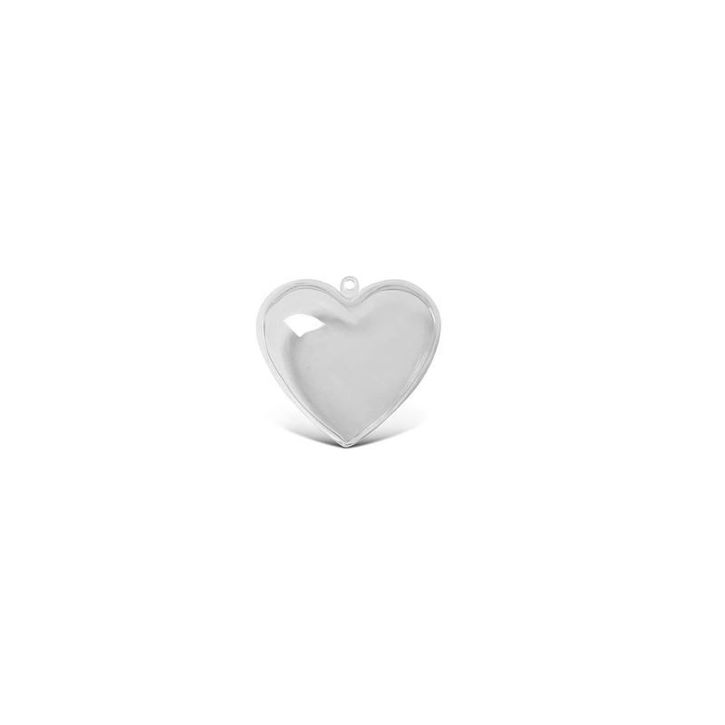 Cuore in kristal 3d cm.14