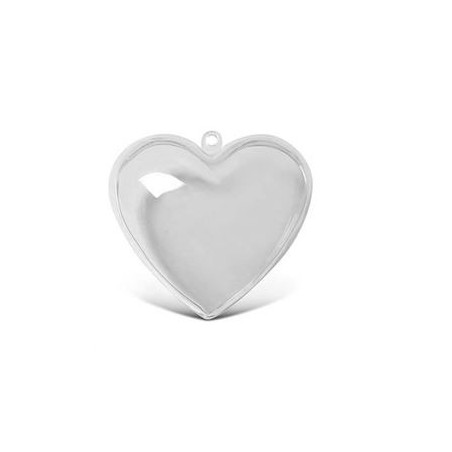 Cuore in kristal 3d cm.14