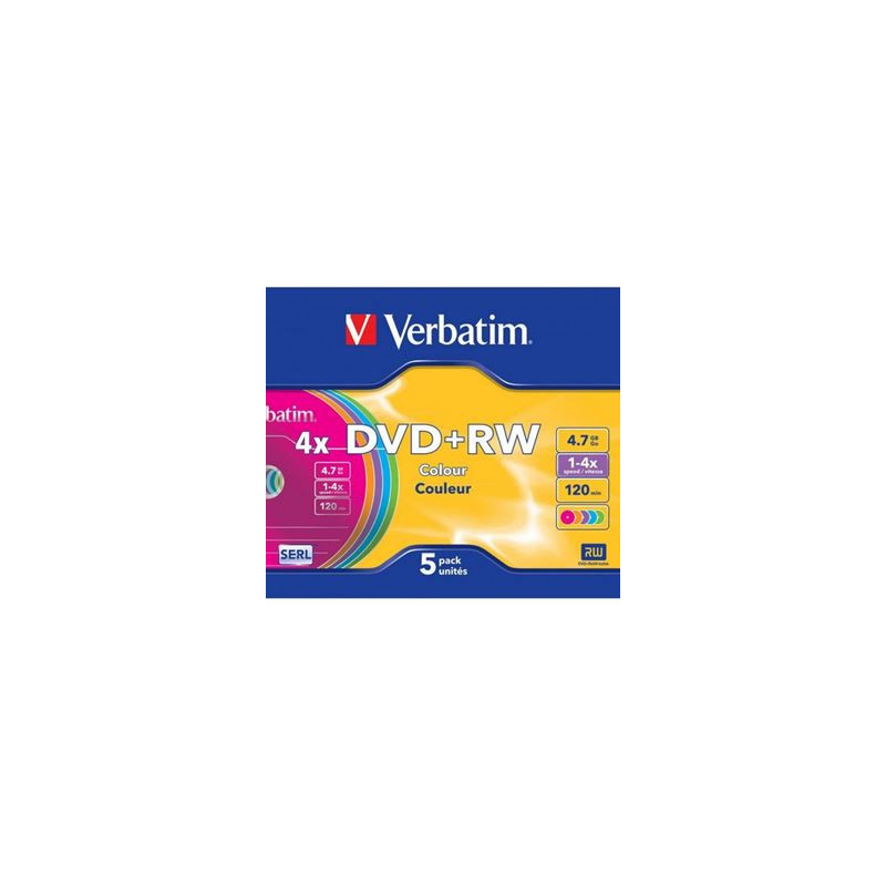 DVD+RW con custodia verbatim