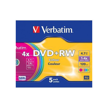 DVD+RW con custodia verbatim