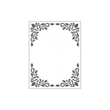 Embossing effetto rilievo 2d cornice decorativa