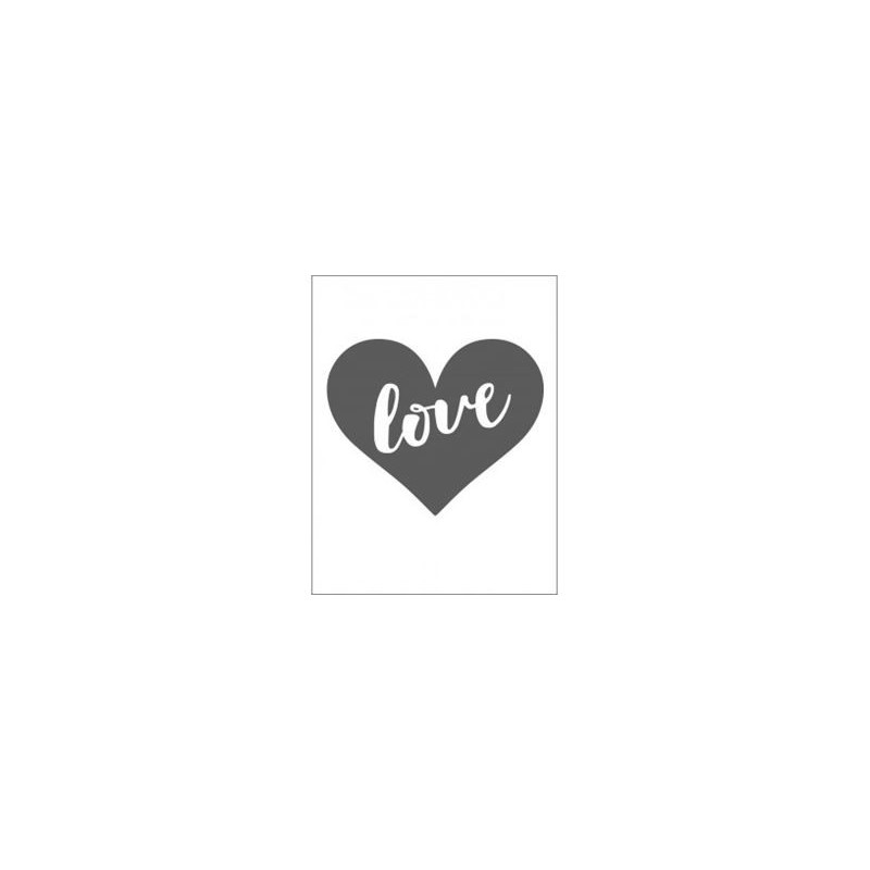 Embossing effetto rilievo 2d cuore