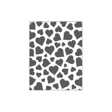Embossing effetto rilievo 2d Cuori