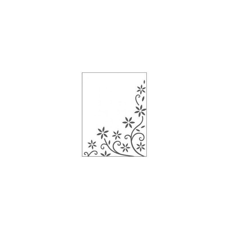 Embossing effetto rilievo 2d decoro floreale