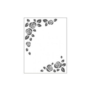Embossing effetto rilievo 2d Decoro Rose