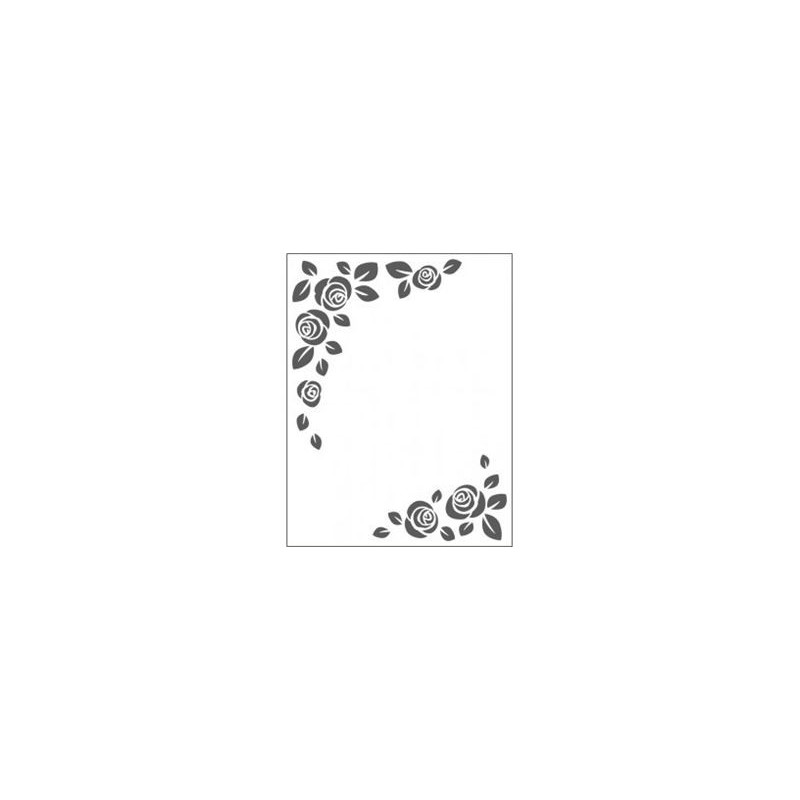 Embossing effetto rilievo 2d Decoro Rose