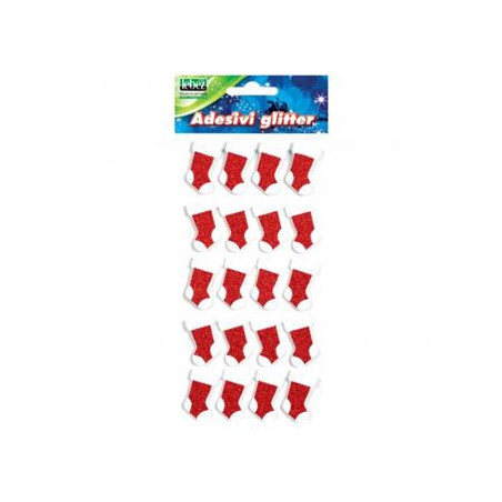 ETICHETTE ADESISIVE calza Natale