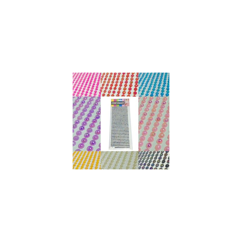 Etichette perline multicolor