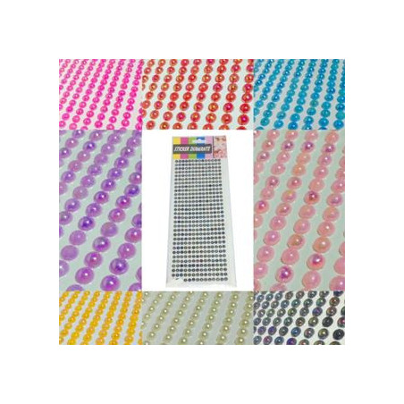 Etichette perline multicolor