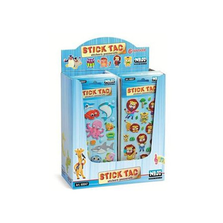 Etichette Stickers 3D pazzerelli con occhietti mobili