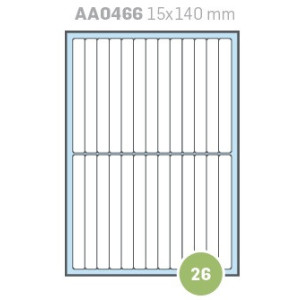 Etichette su A4 15x140 100fg 26 etichette a foglio
