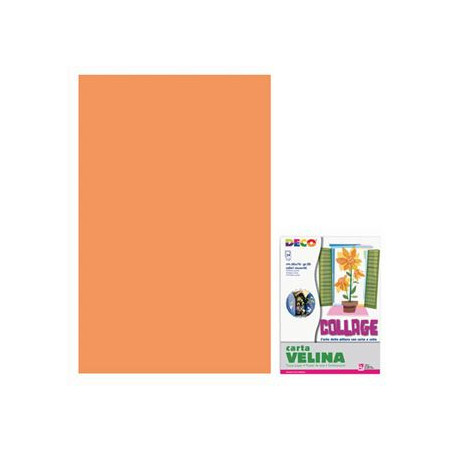Foglio di CARTA VELINA Arancio 50x70