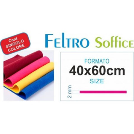 Foglio di feltro 40x60cm 2mm blu scuro