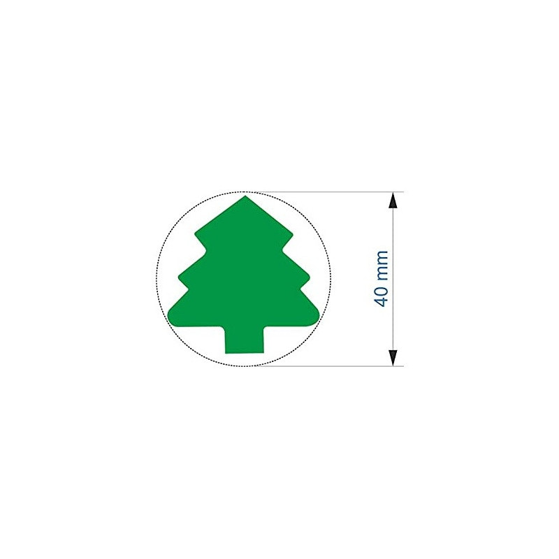 Fustella grande 40mm Albero di Natale
