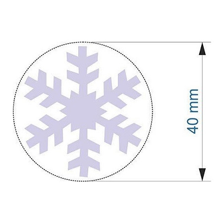 Fustella grande 40mm Fiocco di neve