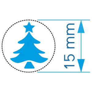 Fustella piccola 15mm albero di Natale / Abete