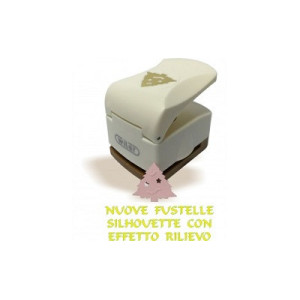 Fustella silhoulette con rilievo abete
