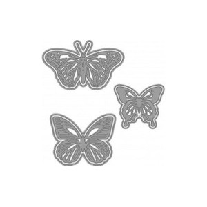 Fustella sottile FARFALLE 3 SOGG. Utilizzabile con ROSA80 - VIOLA80.