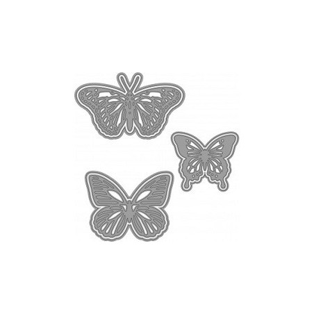 Fustella sottile FARFALLE 3 SOGG. Utilizzabile con ROSA80 - VIOLA80.