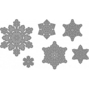 Fustella sottile FIOCCHI DI NEVE 6 SOGG. Utilizzabili con ROSA80 - VIOLA80.