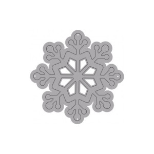 Fustella sottile FIOCCO NEVE. Utilizzabili con ROSA80 - VIOLA80.
