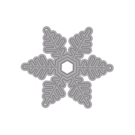 Fustella sottile FIOCCO NEVE. Utilizzabili con ROSA80 - VIOLA80.