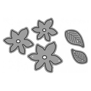 Fustella sottile FIORI 5 SOGG. Utilizzabili con ROSA80 - VIOLA80.