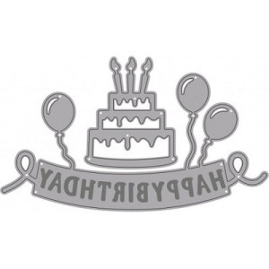Fustella sottile HAPPY BIRTHDAY 2 SOGG. Utilizzabili con ROSA80 - VIOLA80.